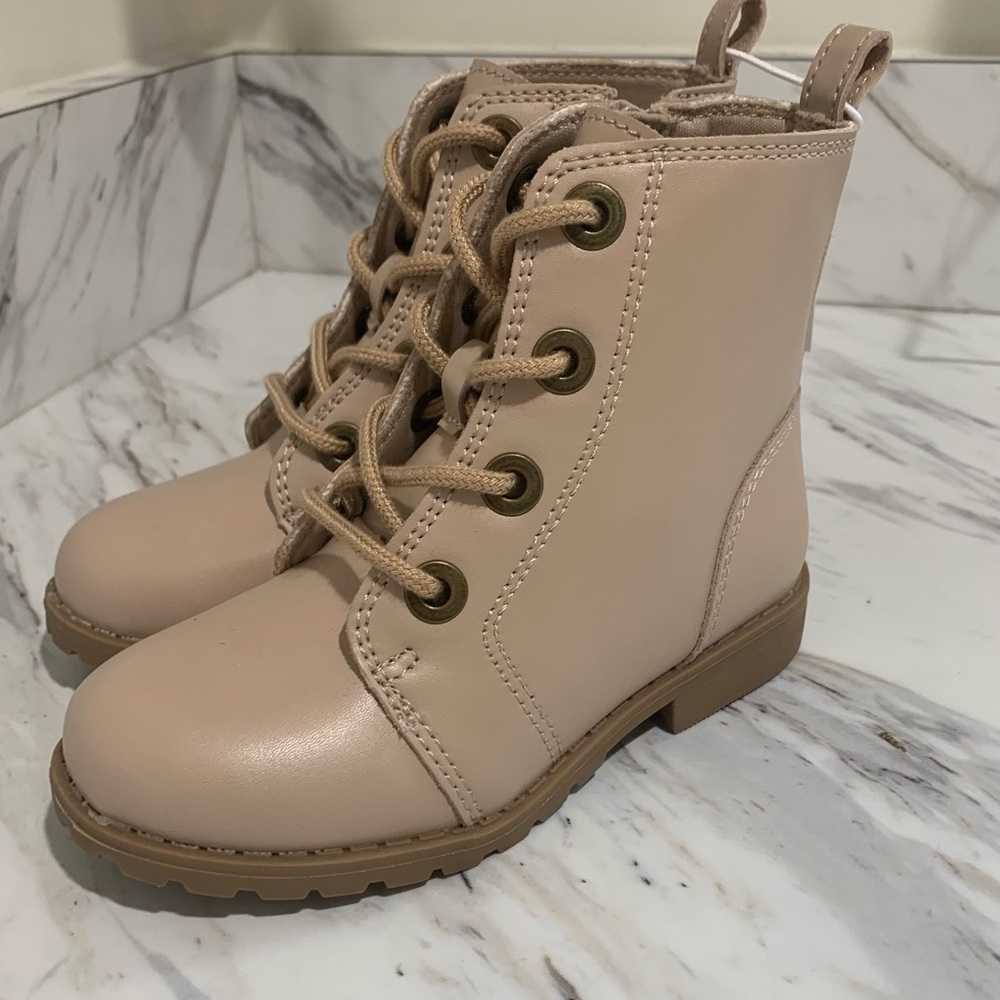 NEW Old Navy toddler girl light tan boots